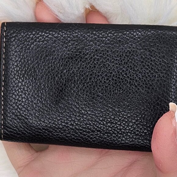 Dunhill Black Leather Key Case - Picture 4 of 8